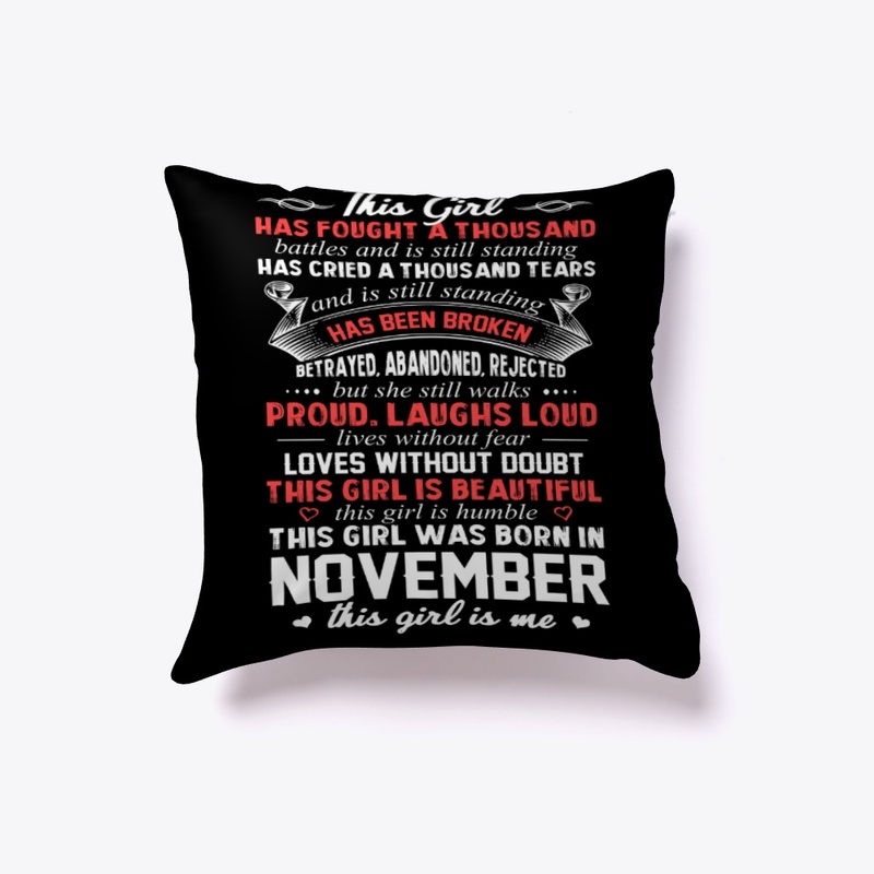 This Girl Was Born In November Birthday