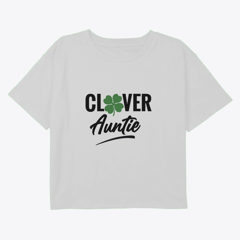 Clover Auntie White Merch