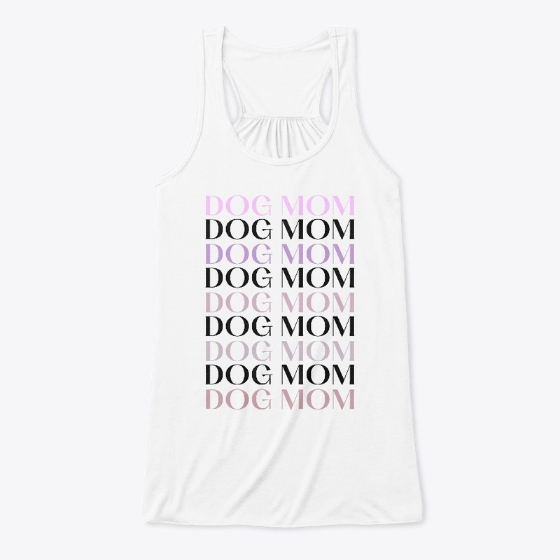 Purple Dog Mom on Repeat Tee