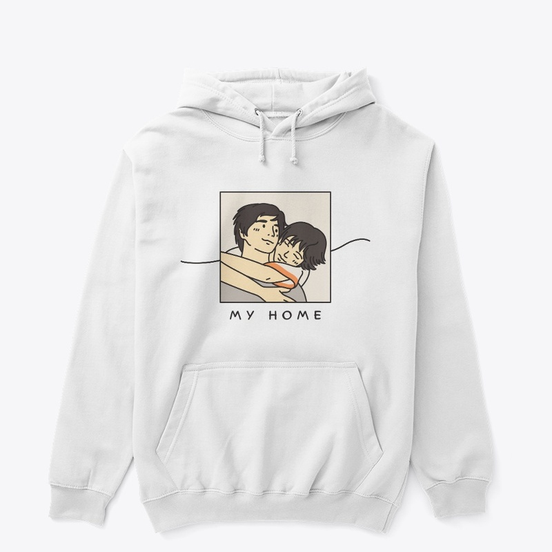 Cute and Creative Line Art Couple Hoodie
