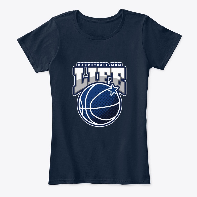 Basketball Mom Life Blue/White