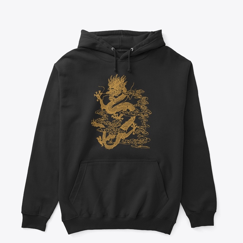 Gold Chinese Dragon