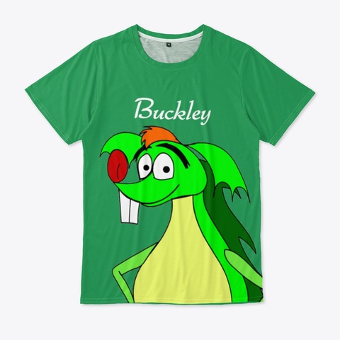 Buckley The Dragon Green T-Shirt Front