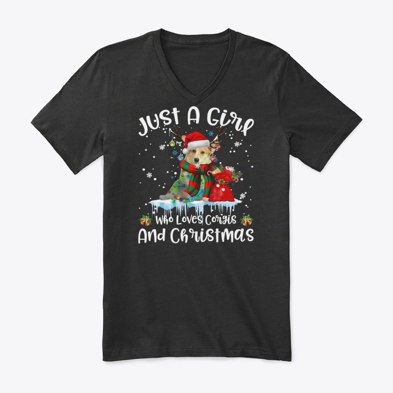 Just A Girl Who Loves Corgi And Christma