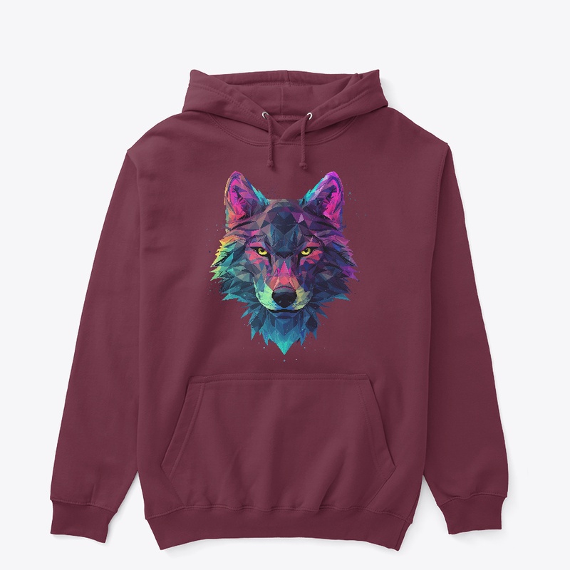 Geometric 3D Low Poly Wolfhead