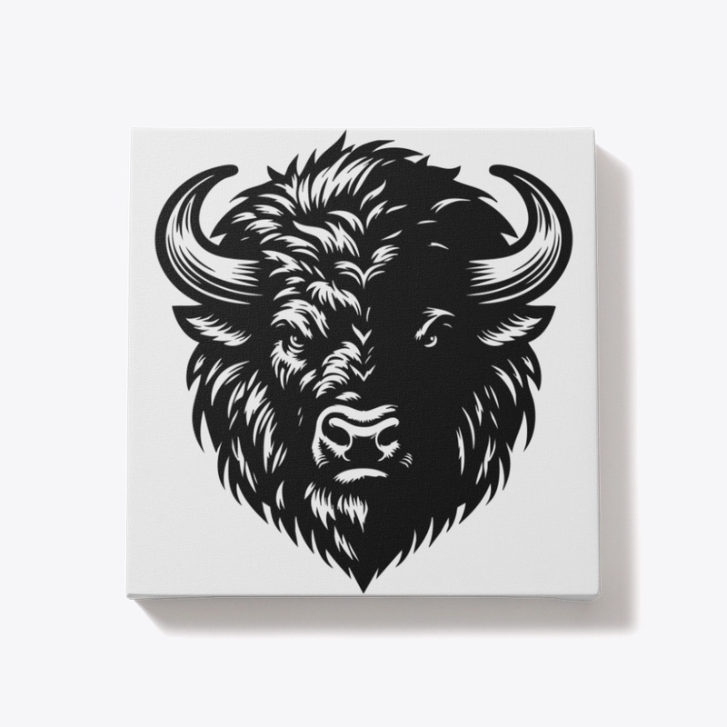Fierce Angry Bison Graphic