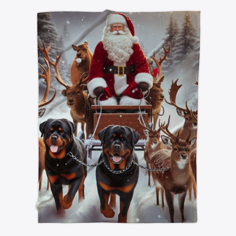 Rottweilers and Santa