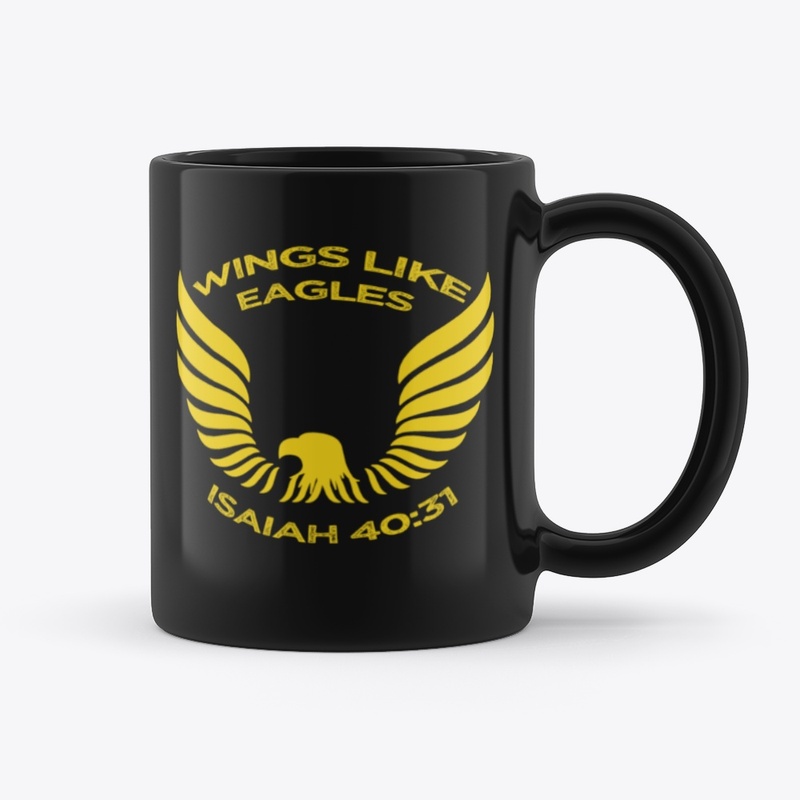 DA - WINGS LIKE EAGLES MUG