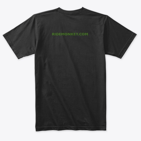Ridemonkey Logo Tee Vintage Black T-Shirt Back