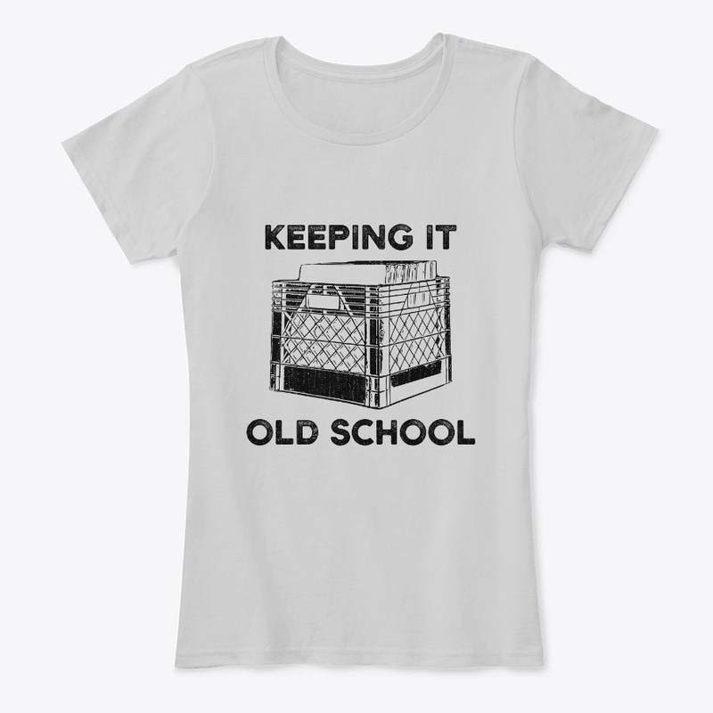 Keeping It Old School Vinyl Record Crate