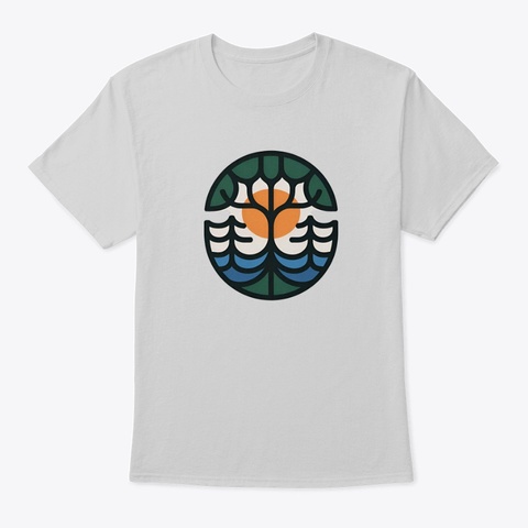 Sun Through The Trees  Light Steel T-Shirt Front