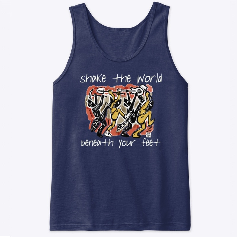 Shake the World dark shirts