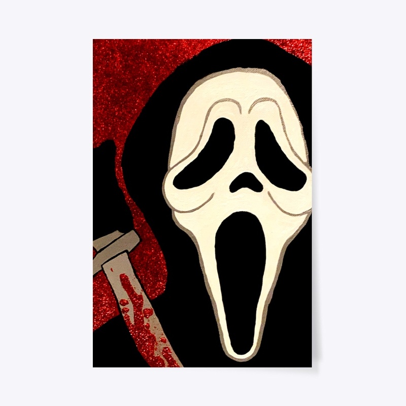 Ghostface Scream Portrait Painting