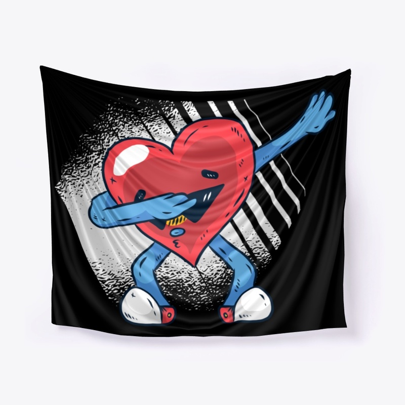Dabbing Heart Dab Valentines Day Gift