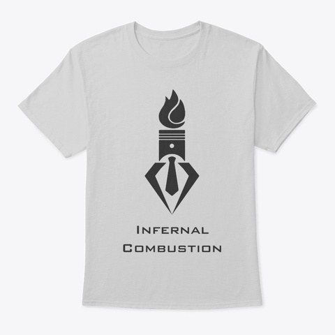 Authentic Grey Light Steel T-Shirt Front