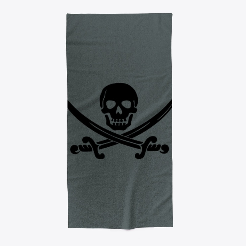 Skull pirate and sword design