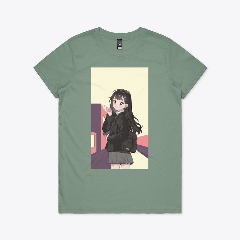 "College Girl Tee - Stylish & Chic"