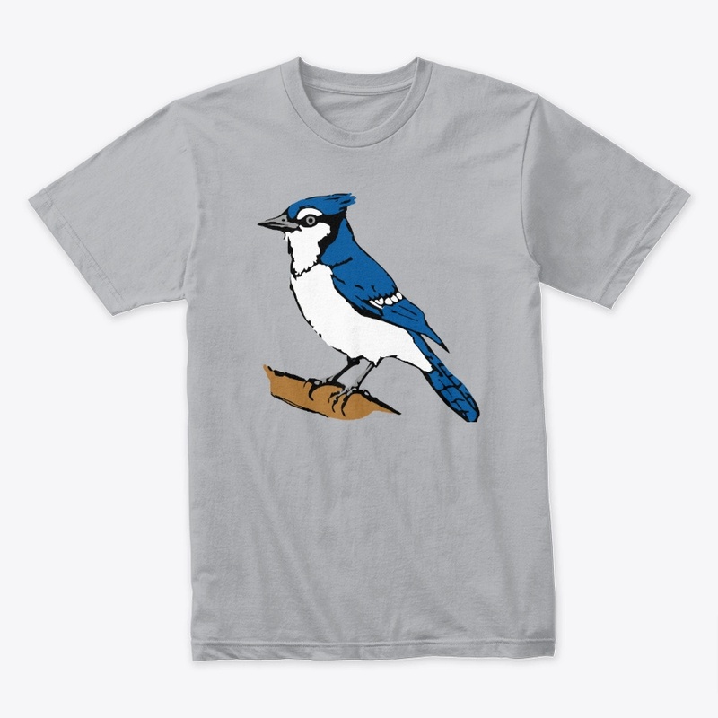 Blue Jay bird on a branch 