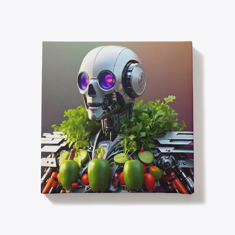 A robot vegetable