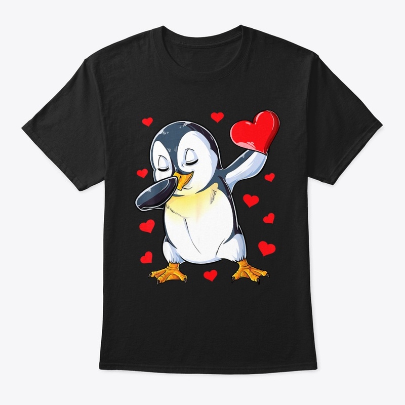 Dabbing Penguin Valentines Day