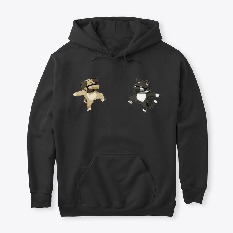 Dog And Cat Dapping /Animal lover design