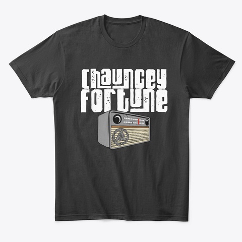 Classic Radio Logo  Black T-Shirt Front