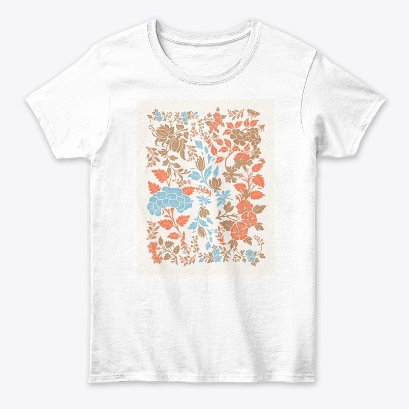Pearl Flower Chinoiserie Art Print Merch