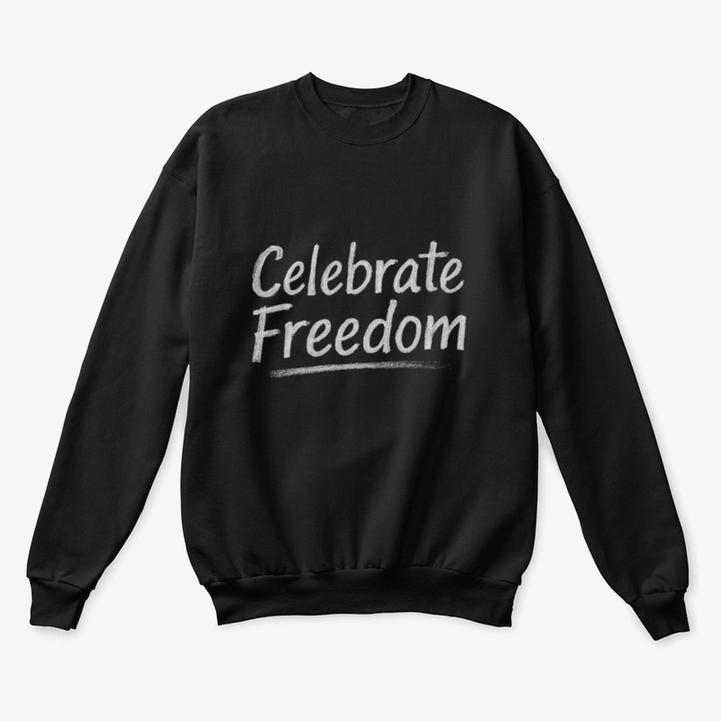 Celebrate Freedom Chalk Typography