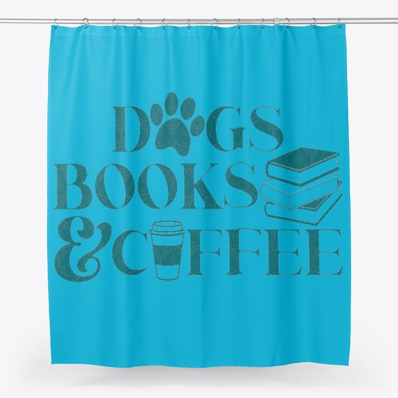 A Cozy Trio: Dogs, Books, Coffee