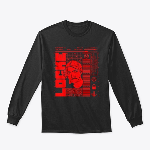 Lasagna 2  Black T-Shirt Front