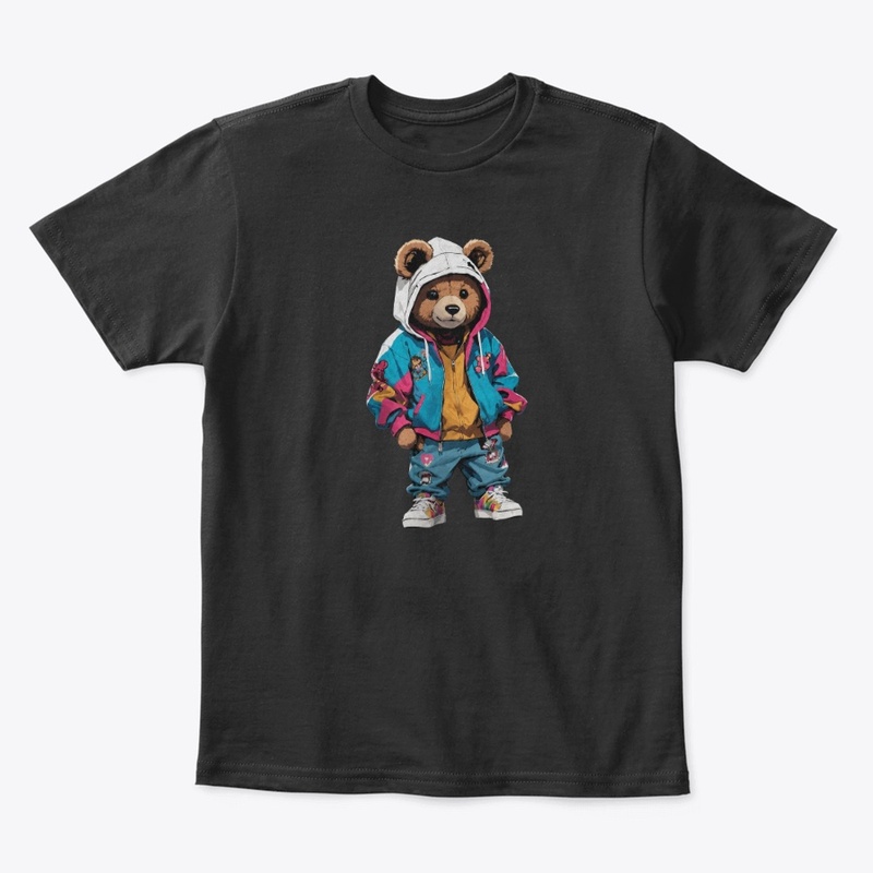 Cute Streetwear Teddy Bear Graphic