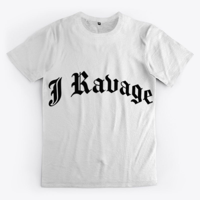 J Ravage Name Text Black