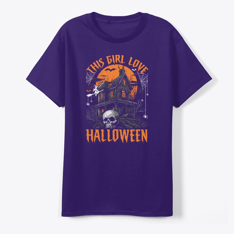 Spooky Girl's Love for Halloween Shirt