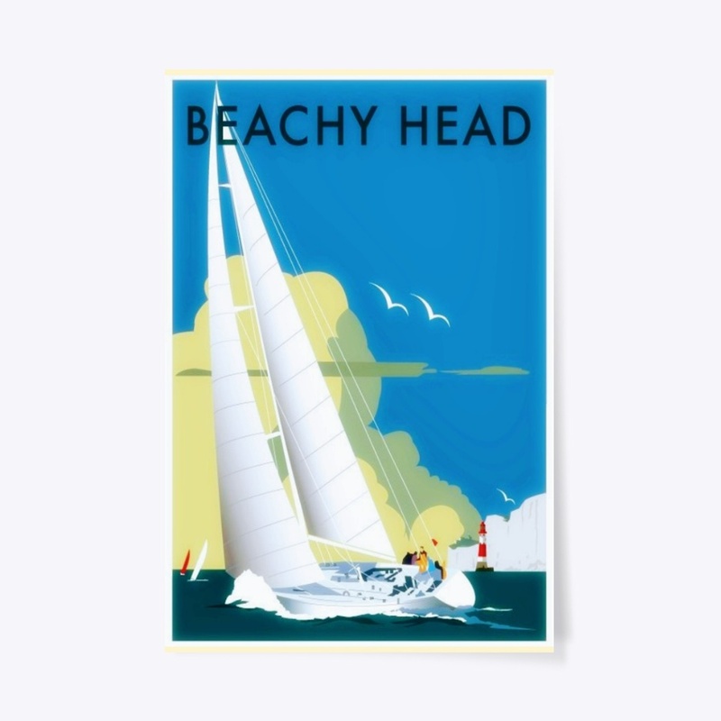 Beachy Head Vintage Travel Poster