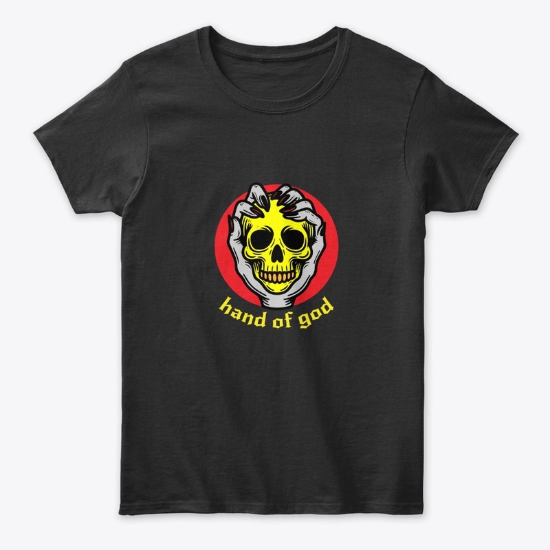skull enveloped by hands