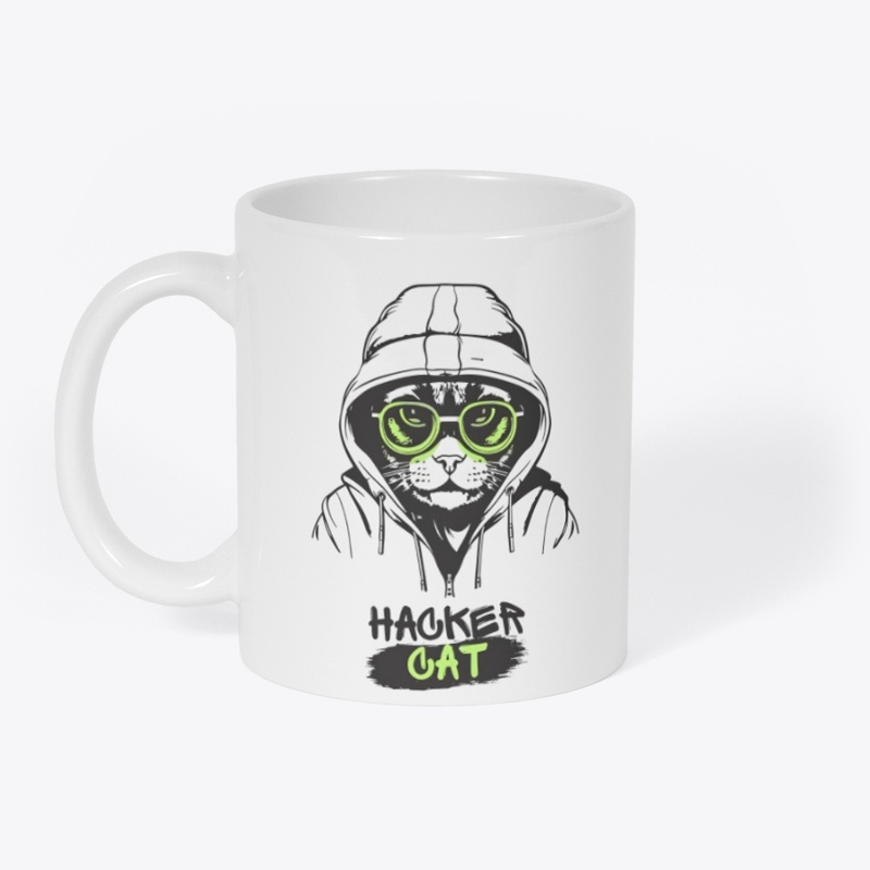 Hacker Cat: The Cyber Cool Tee