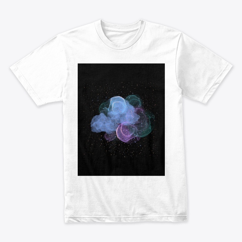 "Blue-Purple Watercolor Illustration Tee