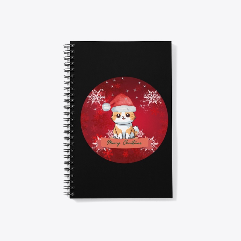 Kitty-Cat Christmas Notebook