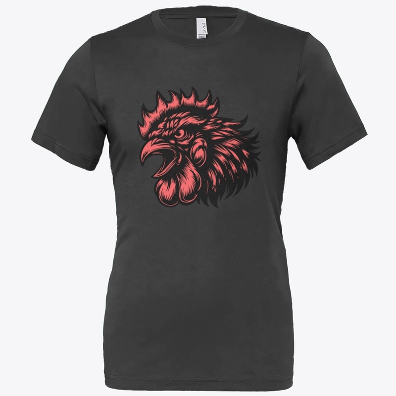 Angry Chicken Head Design