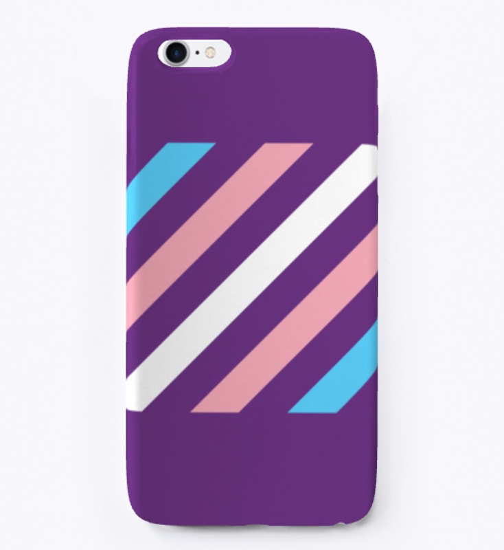 Trans Flag (Diagonal Stripes)