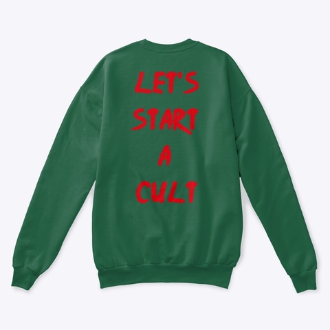 "Naughty" Holiday Sweater Deep Forest  T-Shirt Back