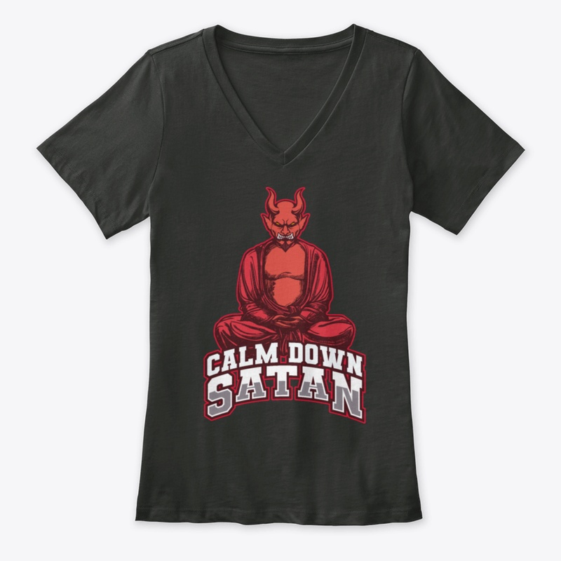 Calm Down Satan Yoga Meditate Devil Meme