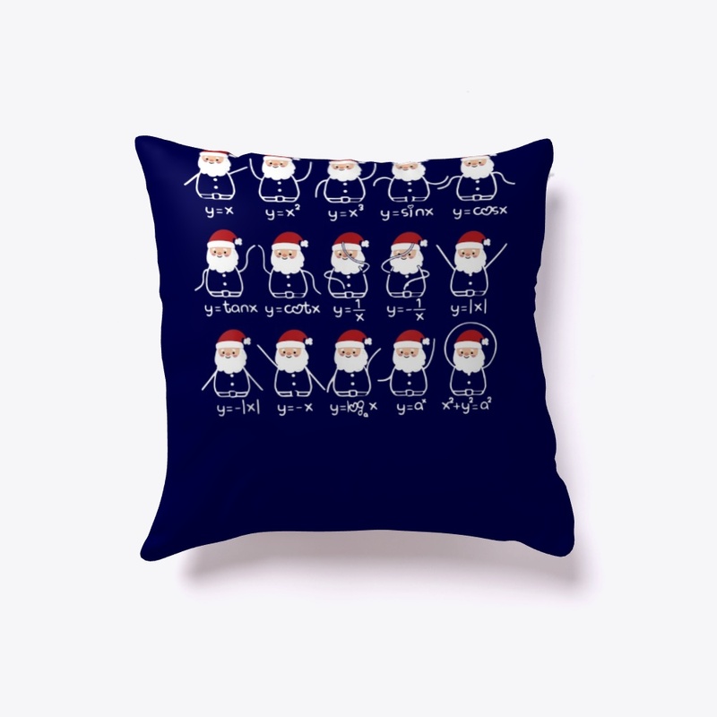 Math Teacher Christmas Santa Hat Shirt