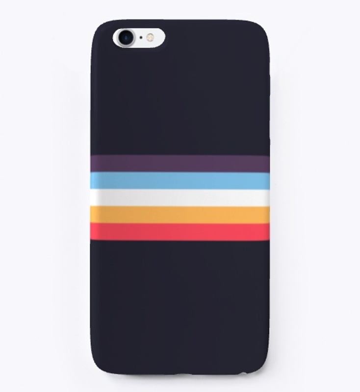Ujisato Abstract Colorful Retro Stripes