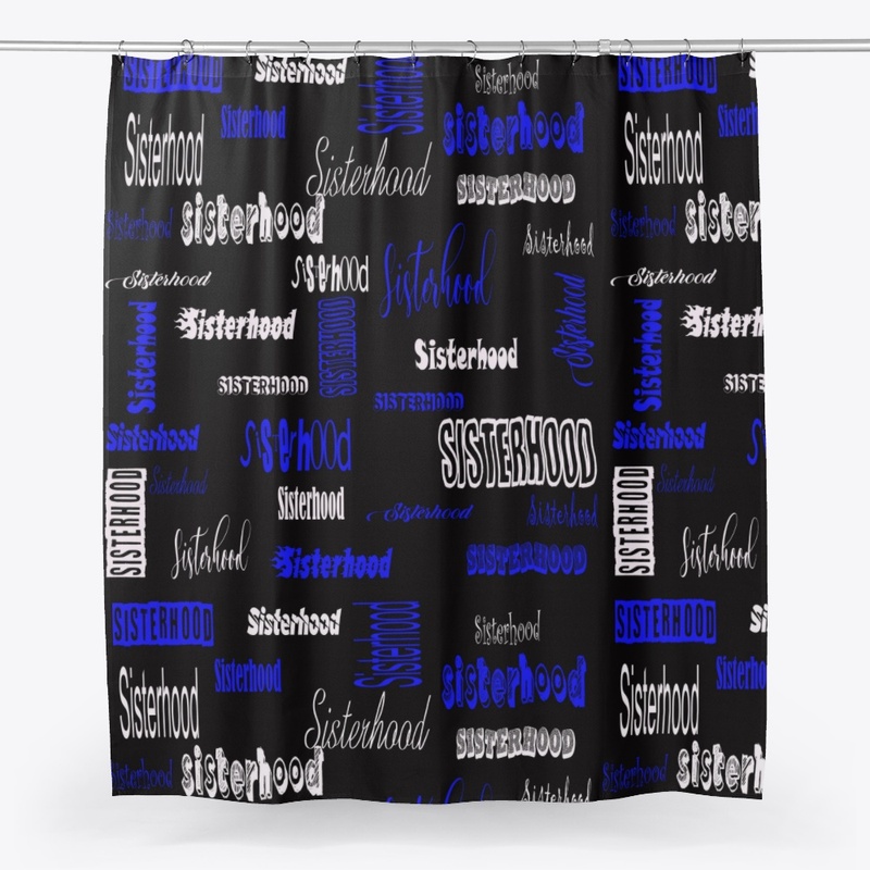 White, Black and Blue Sisterhood Design 