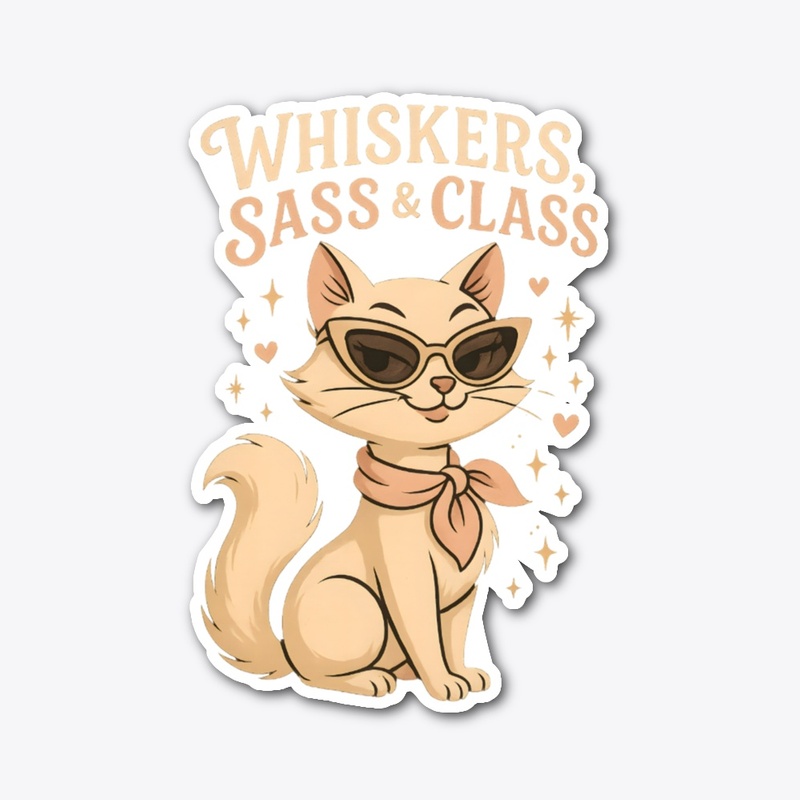 Cute Persian Cat Whiskers, Sass