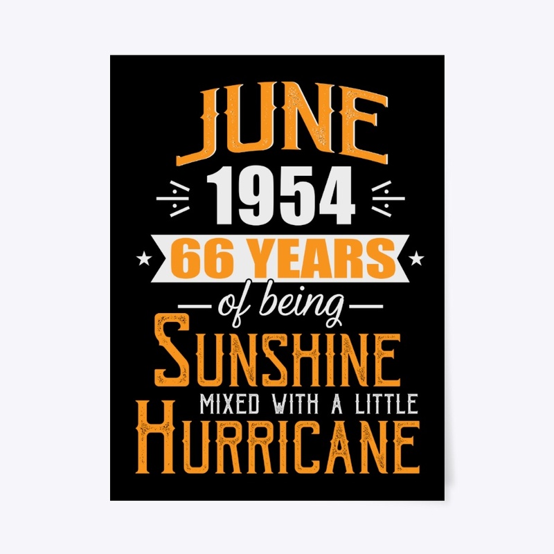 June 1954, 66 Years Anniversary Gift