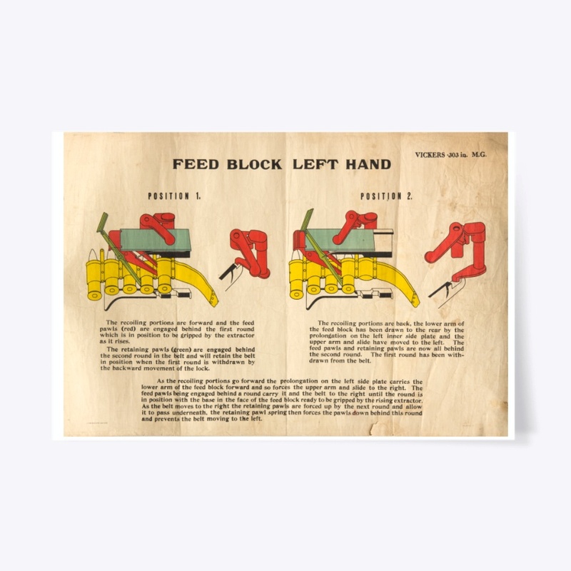 Vickers MG Poster - 194x Feedblock LH