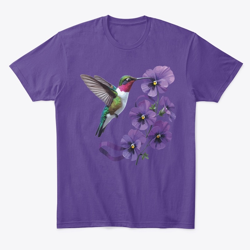 Hummingbird Purple Flowers Alzheimer 