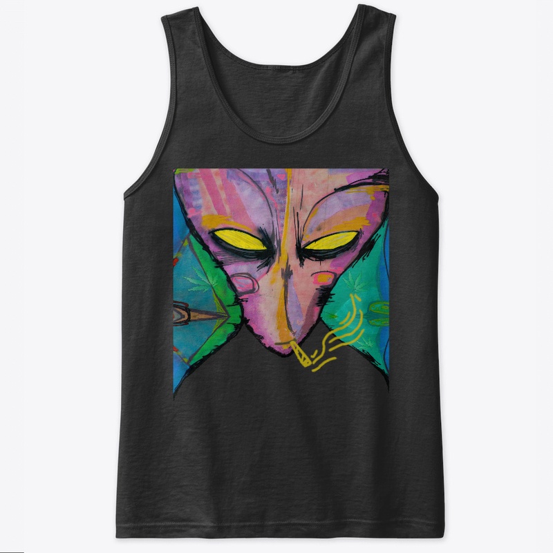 Smoking Alien T-shirt 